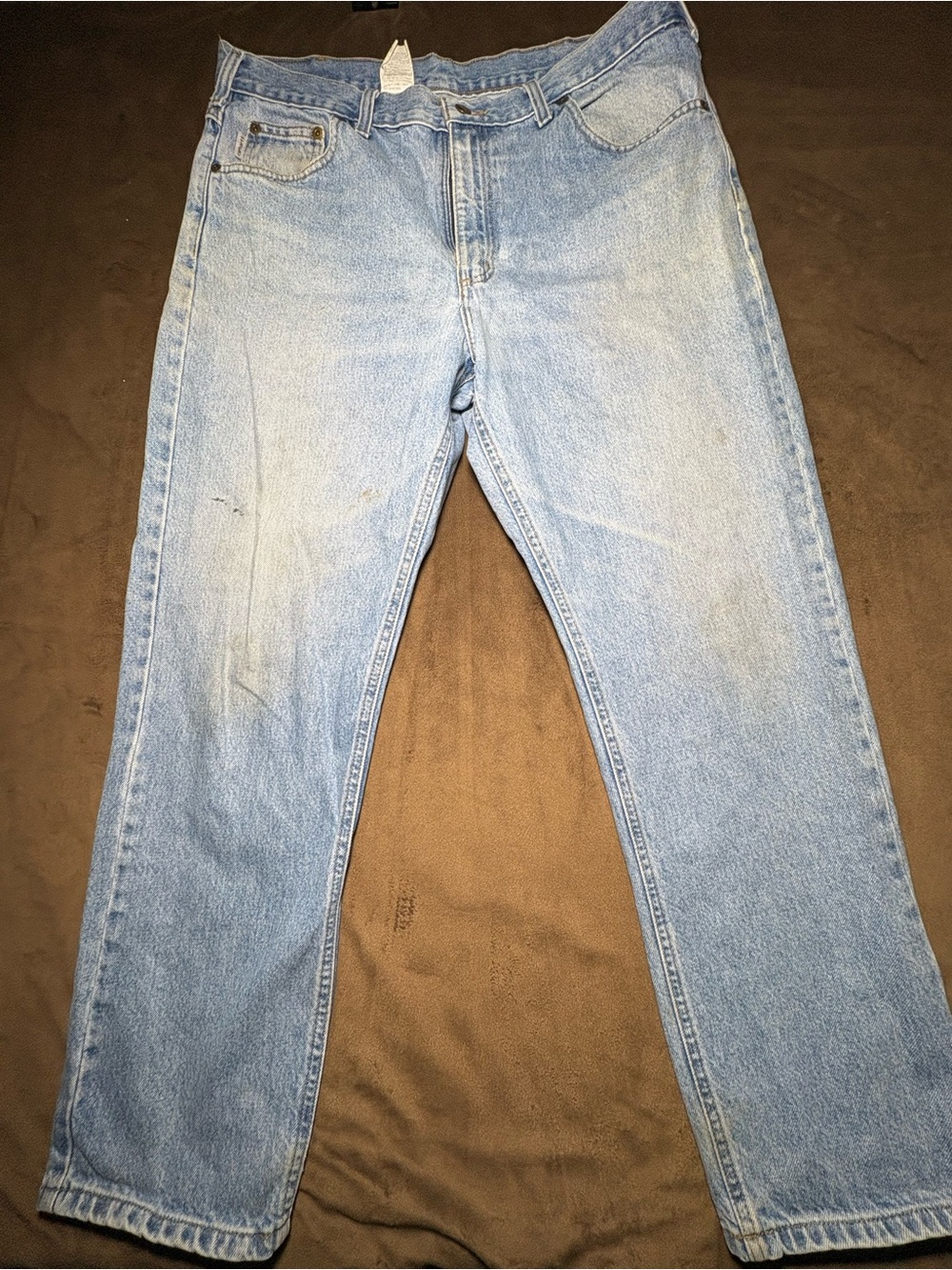 Carhartt Light Wash Blue Jeans – Size 38x30
